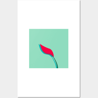 Red Peace Lily Posters and Art